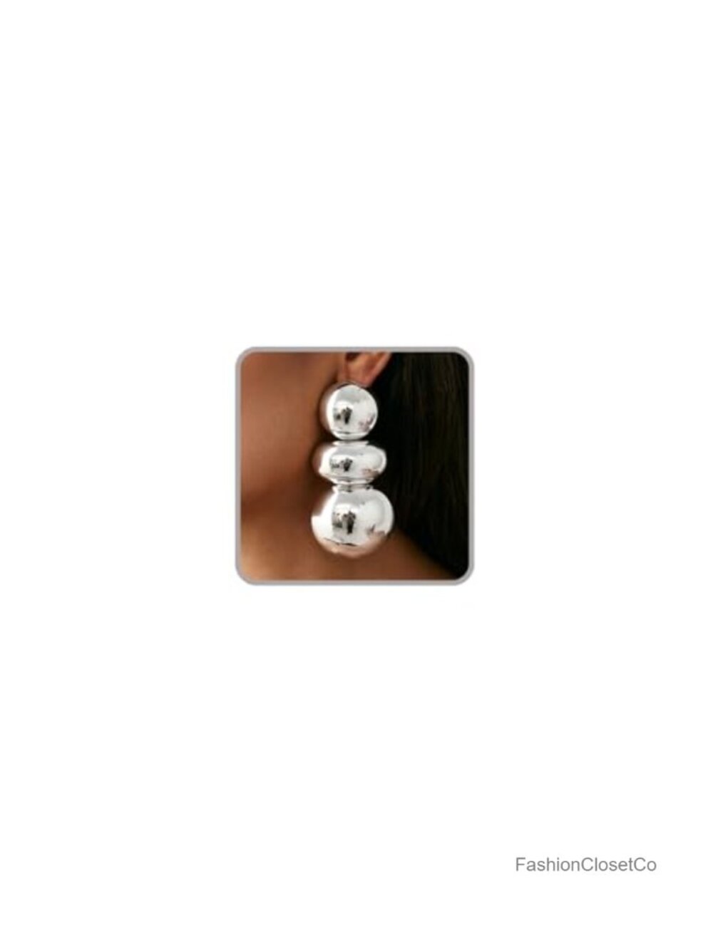 Big Statement Dangle Earrings Chunky Alloy Gold Plated Geometric Drop Women